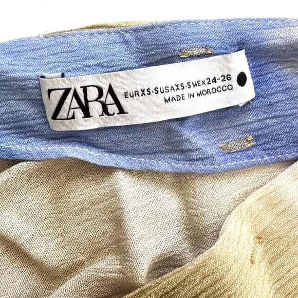 ZARA Women’s Multicolored Tie Dye Gold Dots Resort Dress FW23 7912/034 - Picture 4 of 11